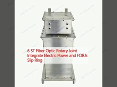 6 ST ফাইবার অপটিক রোটারি জয়েন্ট ইন্টিগ্রেটেড বৈদ্যুতিক শক্তি এবং FORJs স্লিপ রিং