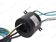 ইন্ডাস্ট্রির জন্য ইথারনেট সিগন্যাল সহ গর্ত স্লিপ রিংয়ের মাধ্যমে