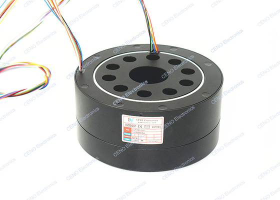 8 সার্কিট 40mm ব্যাস সঙ্গে গর্ত মাধ্যমে শিল্প স্লিপ রিং