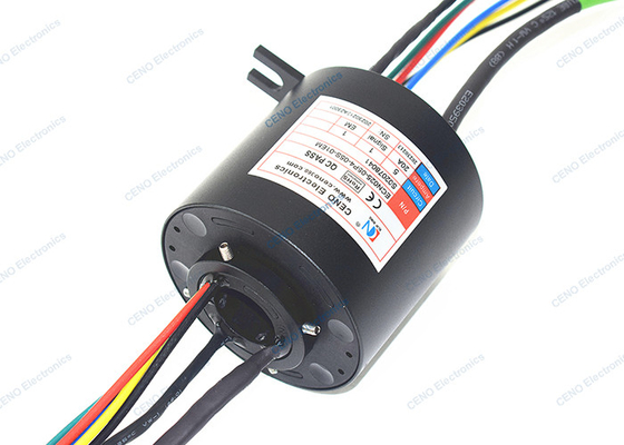 Through Hole Electric Swivel With 100M Ethernet Signal For Industry Application