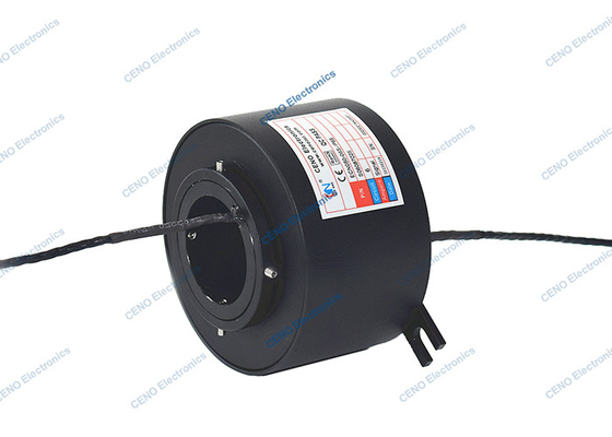 শিল্প অ্যাপ্লিকেশনের জন্য IP65 RS485 সংকেত সহ হোল স্লিপ রিংয়ের মাধ্যমে