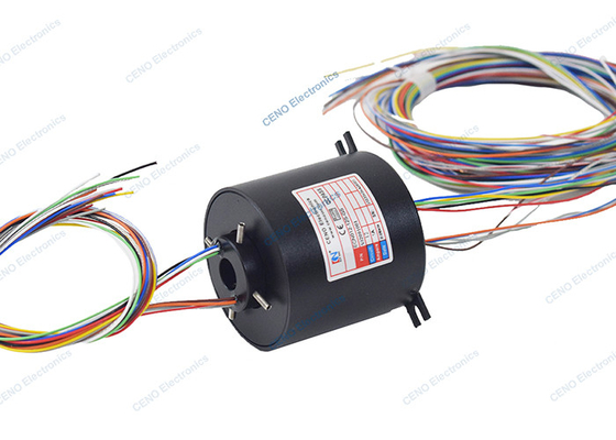 শিল্প অ্যাপ্লিকেশনের জন্য 3000rpm উচ্চ গতির স্লিপ রিং থ্রু হোল সহ