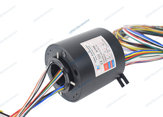 ইলেকট্রিকাল থ্রু হোল পাওয়ার স্লিপ রিংস 0 - 300rpm ইন্ডাস্ট্রিয়াল সিস্টেমের জন্য