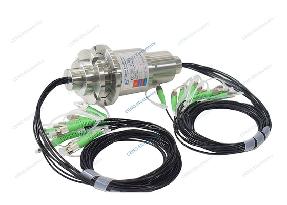 IP68 8 চ্যানেল ফাইবার টাইপ SM FC-APC ফাইবার অপটিক রোটারি জয়েন্ট FORJs স্লিপ রিং