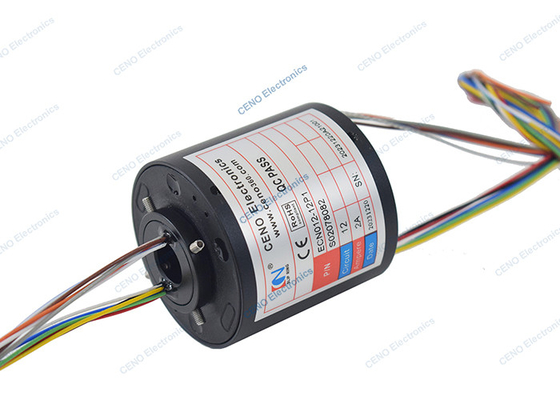 300RPM 380V ইলেকট্রিক পাওয়ার স্লিপ রিং 12.7mm এর মাধ্যমে গর্ত আকারের সাথে