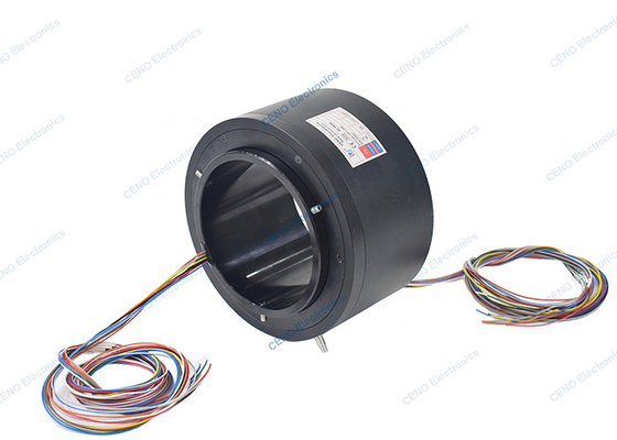 ID133mm & 12 সার্কিট 5A For Industry সিস্টেমের সাথে থ্রু-হোল স্লিপ রিং