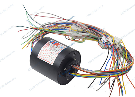 20 সার্কিট 2A 380V ভোল্টেজ থ্রু বোর স্লিপ রিং 300Rpm সঙ্গে রোবটের জন্য