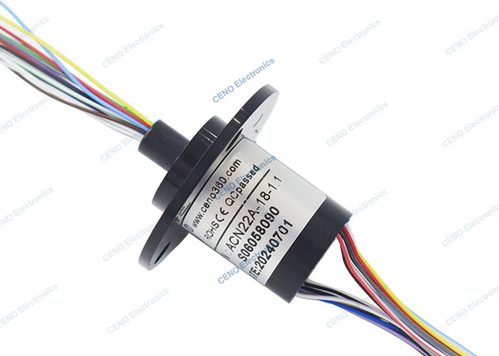 18 সার্কিট 2A ক্ষুদ্র স্লিপ রিং ক্যাপসুল 300rpm সঙ্গে পরিস্কার রোবট জন্য