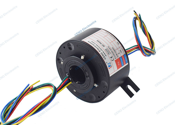 0-300rpm Through Hole Slip Ring With Inner Bore 25.4mm For Industrial System ইন্ডাস্ট্রিয়াল সিস্টেমের জন্য