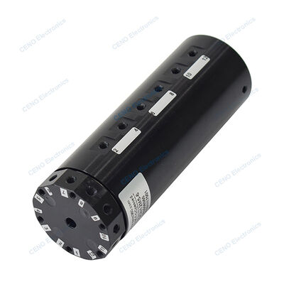 শিল্প রোবটের জন্য 30rpm গ্যাস স্লিপ রিং সঙ্গে 12 চ্যানেল বায়ুসংক্রান্ত ঘূর্ণন ইউনিয়ন